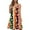 #0238-Multicolor, variant on Ailaofu Women's Casual Boho Beach Floral Nightgown - Summer Sleeveless Tank Sleep Dress
