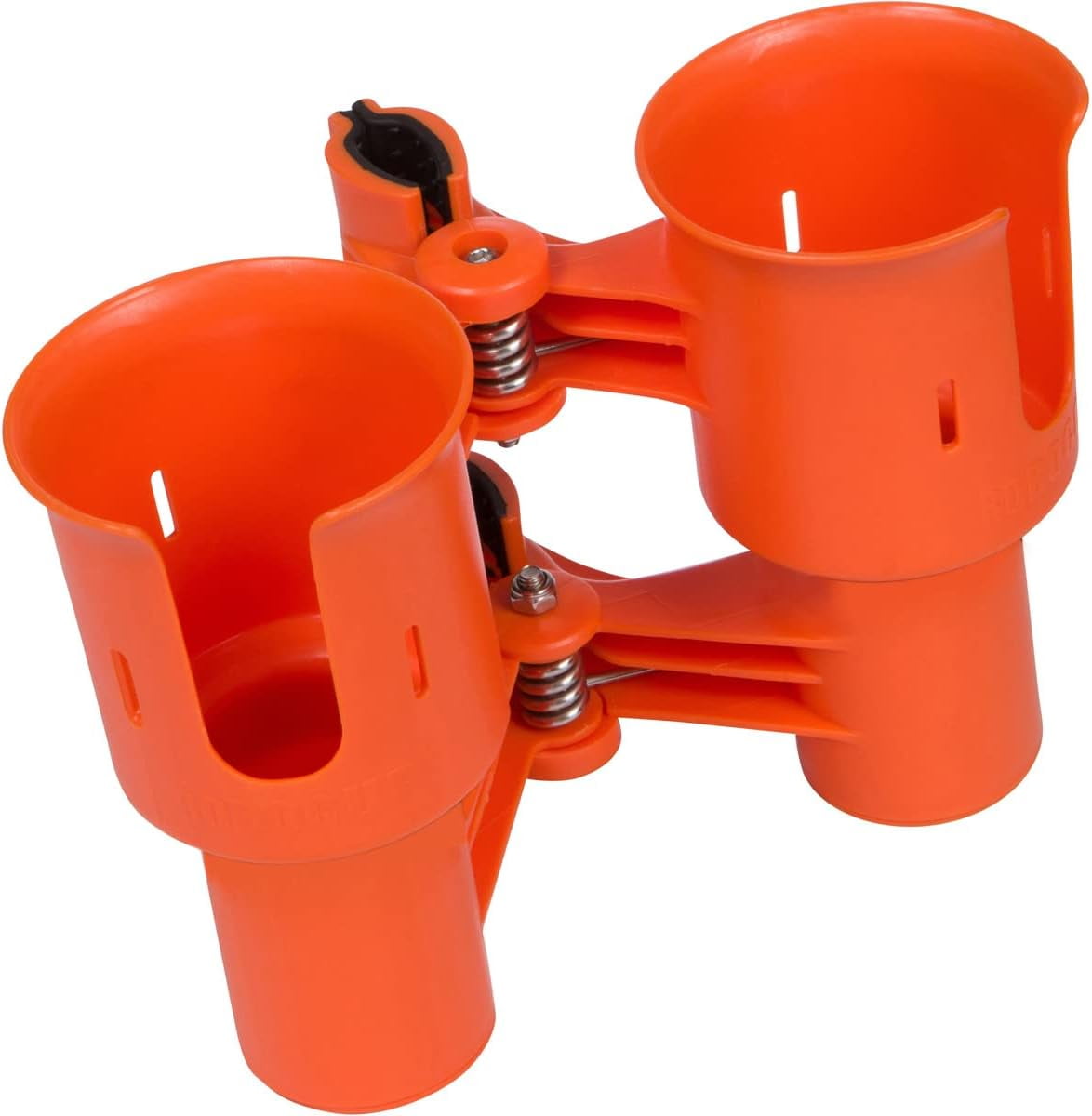 ROBOCUP Orange Ultimate Bundle Portable Clamp-On Cup Holder Set with Plate, Plus & Holster Accessories