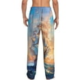 thumbnail image 3 of Daiia Sailing Ship Ocean Sunset Men's Sleep Pant with Pockets and Drawstring,Pajama Pants-Large, 3 of 9