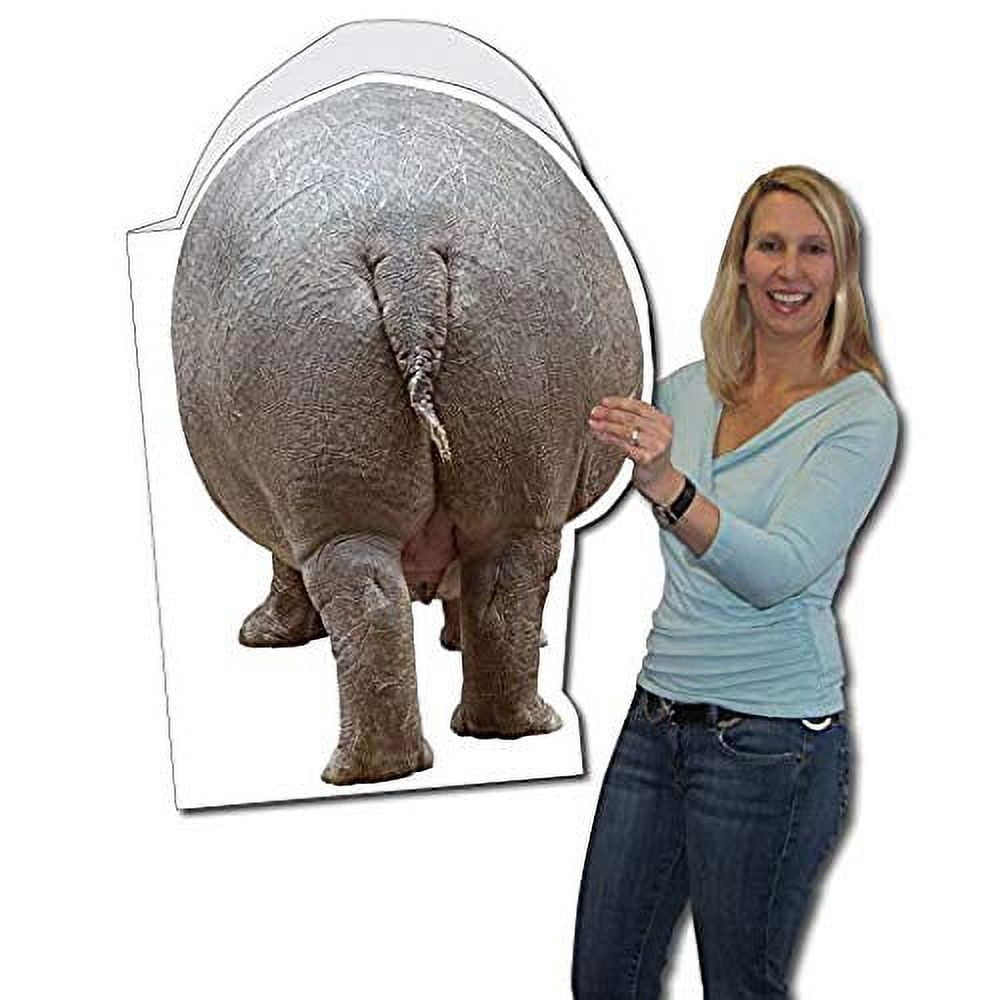 VictoryStore Jumbo Greeting Cards:Giant Birthday Card (Hippo), 2 feet x 3 feet Card with Envelope 12409