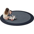 thumbnail image 2 of Joy Carpets 1971E-01 Like Home Rug in Navy - Round  7 ft. 7 in., 2 of 5