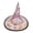 B, variant on Halloween Witch Hat Decorations, Transparent Wizard Hat Party Props Decor with Gold Foils for Birthday Wedding Bar Home Parties Supplies