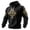 Black, variant on IWRICH Men's St. Patrick's Day Printed Waffle Knit Hoodie Irish Celtic Cross Shamrock Sweatshirt Yellow XL