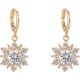thumbnail image 1 of Elegantes aretes de mujer elaborados en oro de 18k con flores recubiertas de franjas de circonitas blancas JFHHH pequeña, 1 of 1