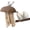 1-Pack, variant on Bird Chew Toys, Coconut Shell with Corn Husks for Parrot Beak Grinding, Coconut Shell Shredding Toy for Parakeet Lovebird Conure Budgies Cockatiel