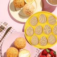 thumbnail image 3 of Easter Egg Cookie Embosser Mould Set of 10 Silicone Cake Decorating Tools, 3 of 7