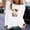 White, variant on AOOCHASLIY Christmas Tops Fashion Women's Round-Neck Long Sleeve Print Casual T-shirt Blouse