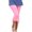 Pink, variant on vdgthytj Capri Leggings for Women Summer Elastic Waist Slim Fitted Stretchy Casual Running Yoga Workout Capri Pants