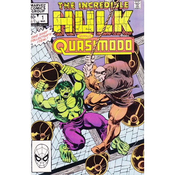 Incredible Hulk Versus Quasimodo, The #1 VF ; Marvel Comic Book