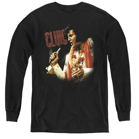 Elvis Presley Soulful Youth Long Sleeve T-Shirt Black