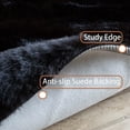 thumbnail image 4 of Goolela Fuzzy Area Rug 6x9 Black Rug Faux Fur Rabbit Rug for Living Room Fluffy Rug Plush Soft Washable Rug Furry Rug for Bedroom Rectangle, 4 of 8
