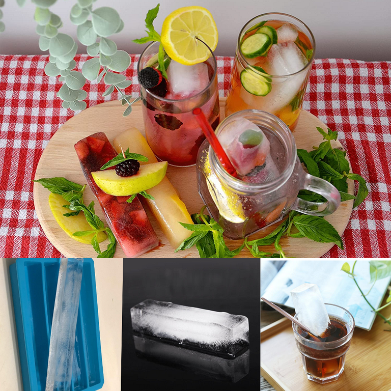 Long Silicone Ice Cube Trays for Water Bottles