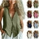 thumbnail image 1 of Conjuntos de trabajo para mujer,Camiseta holgada con cuello en V para mujer, blusa informal de manga larga, mezcla de lino suave, versátil para uso diario, sopatenor, 1 of 9