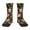 1 Black, variant on Edgehog and Mushrooms Pattern Children's Socks, Socks Gifts ,kids Crew Soft Cotton Socks , Moisture-Wicking, Durable, Ideal for Daily Wear & Sports