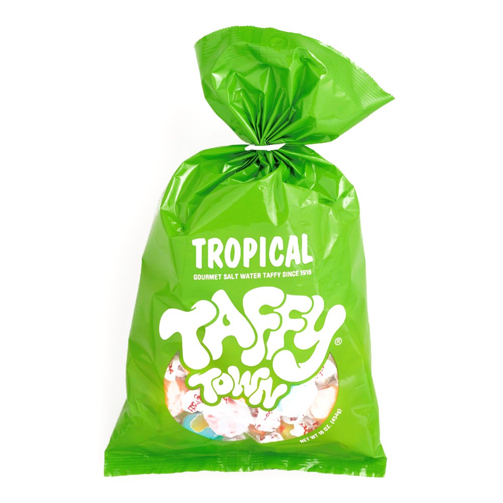 Taffy Town Tropical Salt Water Taffy Bag 16 oz each (2 Items Per Order