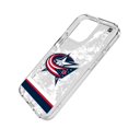 thumbnail image 2 of Columbus Blue Jackets iPhone Stripe Clear Ice Case, 2 of 7