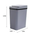 thumbnail image 2 of Household Essentials ZKCCNUK Bathroom Smart Trash Can Touchless Trash Can With Lid, Intelligent Induction Trash Bin, Large Capacity 12L For Laundry Living Room Up to 60% off, 2 of 5