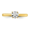 thumbnail image 4 of 14K Yellow Gold Ring Band Engagement Diamond Lab Grown Round White, 4 of 6