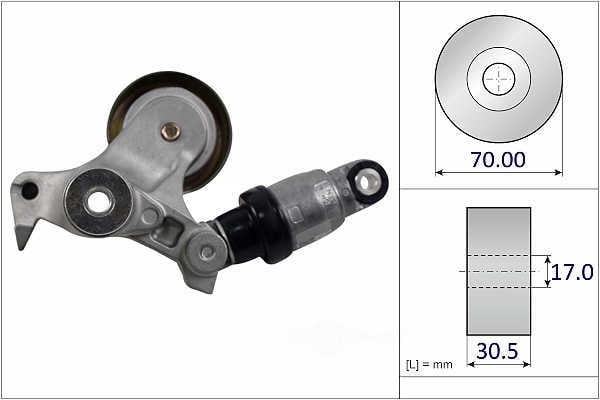 INA US FT0800 Accessory Drive Belt Tensioner Assembly