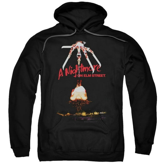 Trevco Sportswear WBM619-AFTH-5 Nightmare On Elm Street Alternate Poster Adult Pullover Hoodie, Black - 2X