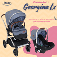thumbnail image 2 of Carriola 4 En 1 Georgina LX | Reversible | Portabebé Ibaby azul, 2 of 10
