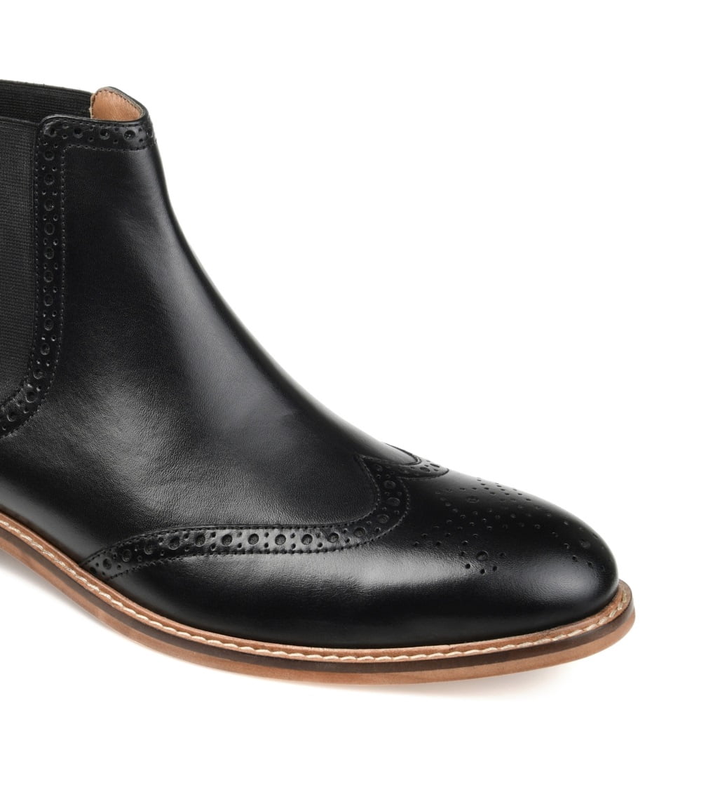 Thomas & Vine men's Chelsea Boot - Genuine Leather Wingtip Boot -  Walmart.com