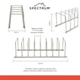 thumbnail image 2 of Spectrum Diversified Euro Steel Kitchen Lid and Dish Rack Holder Organizer, Satin Nickel, 2 of 9