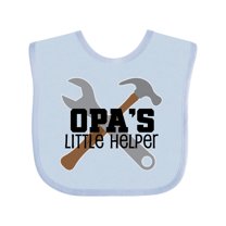 Inktastic Opa Little Helper Grandkid Boys Baby Bib