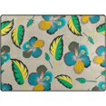 thumbnail image 2 of SKYSONIC Area Rug Pad Tropical Hibiscus Buds Nursery Rugs Floor Mat for Kids Playing Room Living Room Bedroom, 63 x 48 inch, 2 of 6
