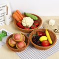 thumbnail image 5 of Bread Basket Rattan Storage Basket Woven  Severing Tray Food Box With Handles For Breakfast Platters Plate, 5 of 5