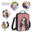 thumbnail image 4 of Kamado Nezuko Lunch Tote Bag Reusable Bento Bag Lunch Box Insulated Cooler Bag Adjustable Shoulder Bag, 4 of 8