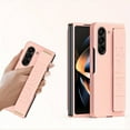 thumbnail image 1 of For Samsung Z Fold4 Mobile Phone Case Elastic Wrist Strap One Flap Folding Screen PC Case, 1 of 5