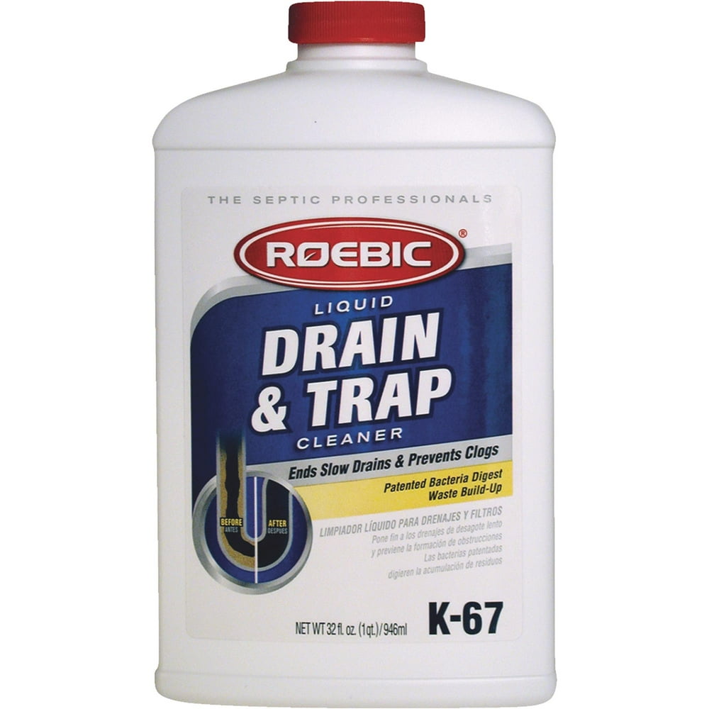 ROEBIC K67LQ12 Drain and Trap Cleaner, 1 qt Bottle