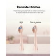 thumbnail image 5 of MySmile DY156 Sonic Electric Toothbrush Replace Heads for Adults, 3Pcs Enamel Safe Toothbrush Heads, Pink, 5 of 7