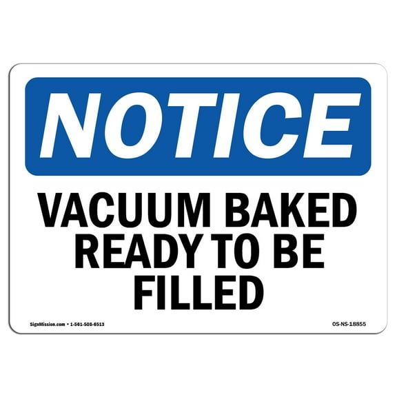 OSHA Notice Sign - Vacuum Baked Ready To Be Filled | Plastic Sign | Protect Your Business, Construction Site, Warehouse & Shop Area |  Made in the USA