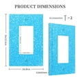thumbnail image 3 of KLL Sky Blue Glitter Wall Plate,Gloss Finish,Standard Size 1 - 5" x 3", Polycarbonate Thermoplastic,Electric Receptacle Plug Covers, 3 of 6