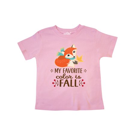 

Inktastic October Favorite Color is Fall Gift Toddler Toddler Girl T-Shirt