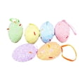 thumbnail image 2 of 6Pcs Easter Egg Hanging Ornaments, 2.4'' Colorful Foam Easter Hanging Ornament,,Decor for Easter Tree & Basket, Cute Spring Gift, Home Decoration, 2 of 6