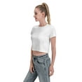 thumbnail image 3 of Faith Over Fear Leak Navel T-Shirt White Large, 3 of 5