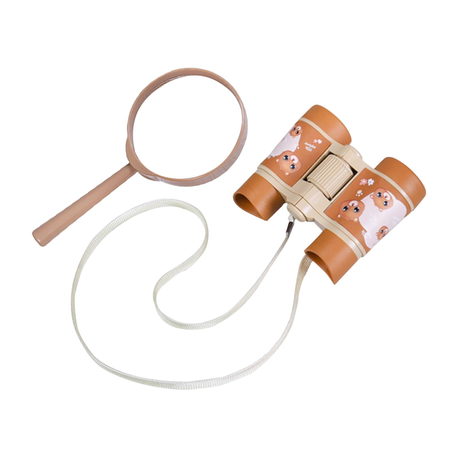 Jumelles Enfant - Cadeau Et Jouet Parfait - Cadeau Paques Enfant - Grossissement 8X21 - Ensemble Complet Avec Loupe & Boussole - Jeux Et Jouet Exterieur Pour 4 5 6 7 8 Ans Garcons & Filles - Pâques