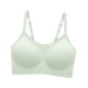 thumbnail image 3 of Sujetador sin costuras para mujer, ropa interior para mujer todos los días, cobertura completa, correa ajustable, sujetador transpirable sin aros para L verde, 3 of 8