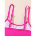 thumbnail image 5 of HWJAD Girls Swimsuit One-Piece Bathing Suit with Mesh Cover Ups Adjustable Straps Cut Out Swimwear Size 5-12, 5 of 9