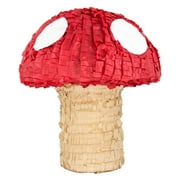 Mushroom Party Pinata, Red & Brown, 12in x 13in
