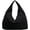 Black, variant on Slouchy Bag for Women Nylon Tote Bag with Multipockets Solid Color Draped Bag Large Shoulder Bag