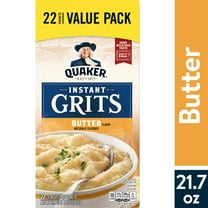 Quaker Butter Naturally Flavored Instant Grits, 0.98 oz 22 Count