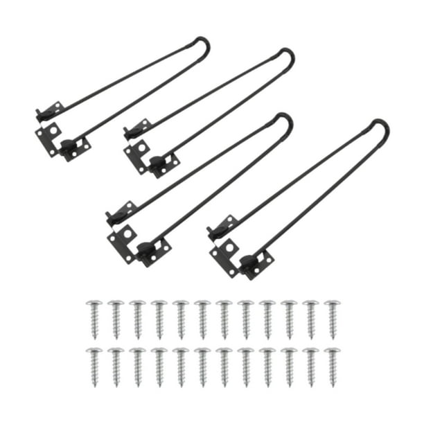 4 piezas de patas de mesa para exteriores, patas de mesa plegables, accesorios multiusos, portátiles, estables para escritorio de oficina, banco, Altura 35cm