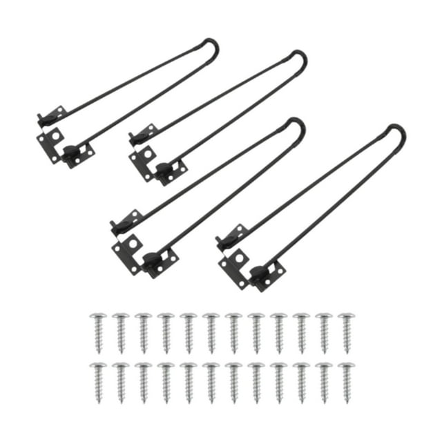 4 piezas de patas de mesa para exteriores, patas de mesa plegables, accesorios multiusos, portátiles, estables para escritorio de oficina, banco, Altura 35cm