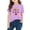 Purple A10, variant on Girls T Shirts Fashion Printed Short Sleeve Crewneck Casual Pullover Tops Girls Clothes for School Size 3-10