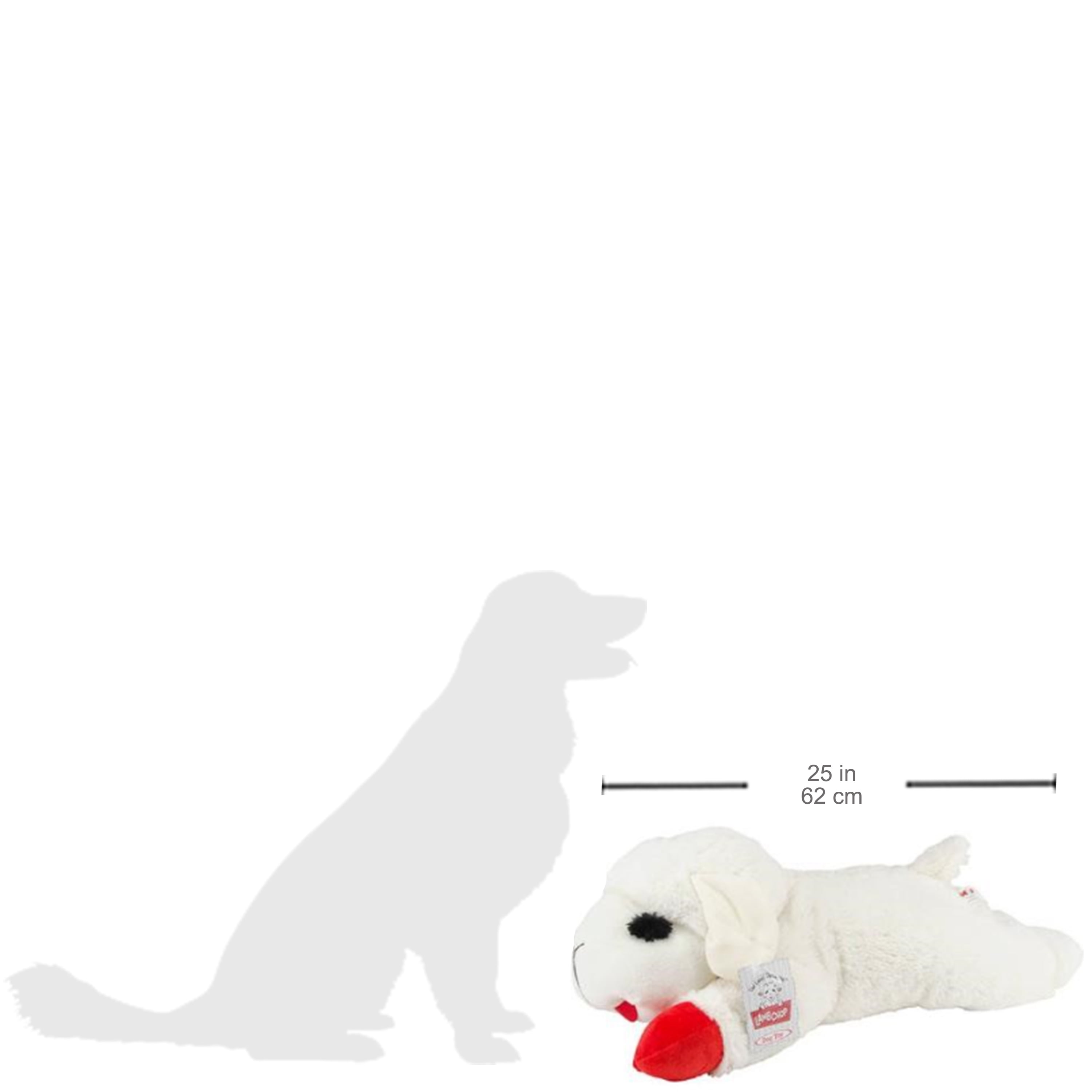 24 inch lamb chop dog toy
