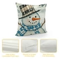 thumbnail image 4 of BCIIG   Hello Winter Snowman Decorative Throw Pillow Covers  , Let It Snow Christmas Tree Blue Buffalo Plaid Outdoor Pillowcase, Snowflakes Farmhouse Holiday Cushion Case Home Decor 24x24in, 4 of 5